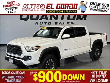 WHITE, 2018 TOYOTA TACOMA DOUBLE CAB Image 