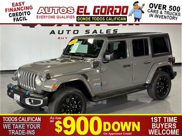 GRAY, 2022 JEEP WRANGLER UNLIMITED 4XE Image 