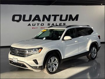 WHITE, 2021 VOLKSWAGEN ATLAS Image 