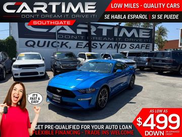 BLUE, 2019 FORD MUSTANG ECOBOOST PREMIUM Image 