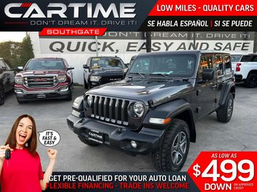 GRAY, 2023 JEEP WRANGLER UNLIMITED SPORT S Image 