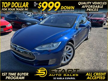 BLUE, 2016 TESLA MODEL S Image 