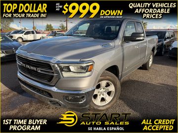 SILVER, 2021 RAM 1500 QUAD CAB Image 