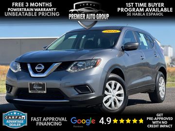 SILVER, 2015 NISSAN ROGUE Image 