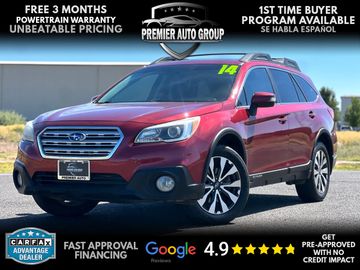 BURGUNDY, 2015 SUBARU OUTBACK Image 