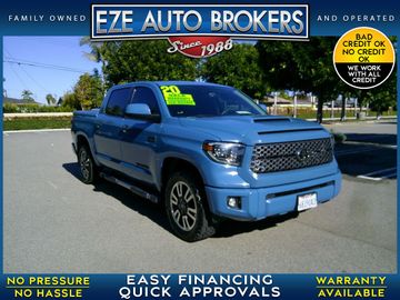 BLUE, 2020 TOYOTA TUNDRA CREWMAX Image 