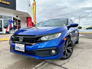 BLUE, 2019 HONDA CIVIC Image 