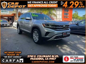 2021 VOLKSWAGEN ATLAS SPECIAL BROWN INTERIOR for sale in PASADENA