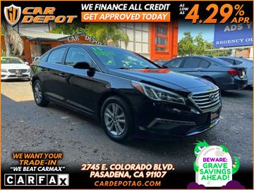 BLACK, 2015 HYUNDAI SONATA Image 