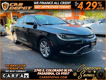 BLACK, 2016 CHRYSLER 200 Image 