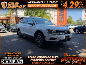 2020 VOLKSWAGEN TIGUAN RARE (3RD SEAT) SUPER CLEAN WHITE INTERIOR for sale in PASADENA