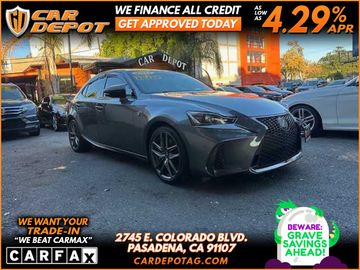 GRAY, 2017 LEXUS IS F SPORT RED INTERIOR Image 