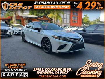 2019 TOYOTA CAMRY XSE RED INTERIOR LOADED for sale in PASADENA