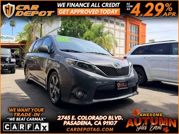 2017 TOYOTA SIENNA SE FULLY LOADED 1 OWNER 29 SRVS RECORDS for sale in PASADENA