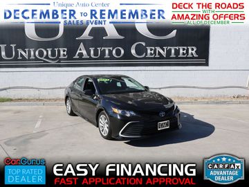 BLACK, 2021 TOYOTA CAMRY Image 