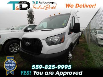 WHITE, 2021 FORD TRANSIT 350 HD CARGO VAN Image 