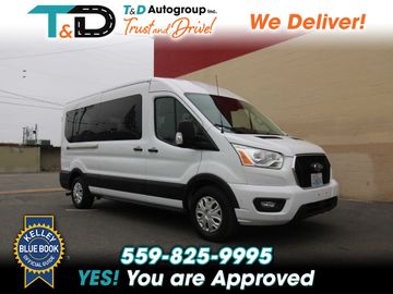 WHITE, 2021 FORD TRANSIT 350 PASSENGER VAN Image 