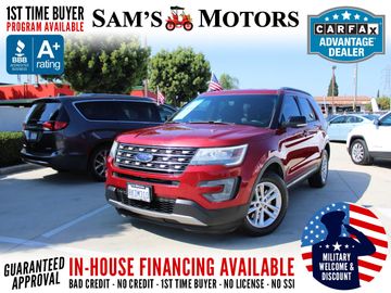 RED, 2016 FORD EXPLORER XLT LUXURY Image 