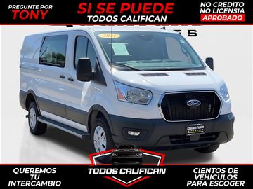WHITE, 2021 FORD TRANSIT 250 CARGO VAN Image 