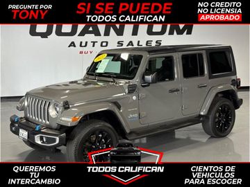 GRAY, 2022 JEEP WRANGLER UNLIMITED 4XE Image 