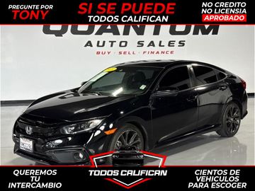 BLACK, 2021 HONDA CIVIC Image 