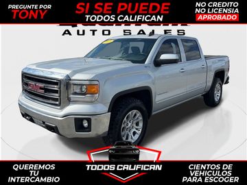 SILVER, 2015 GMC SIERRA 1500 CREW CAB Image 
