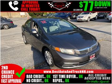 GREY, 2012 HONDA CIVIC Image 