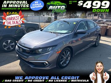 GRAY, 2019 HONDA CIVIC Image 