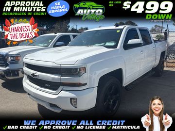 WHITE, 2018 CHEVROLET SILVERADO 1500 CREW CAB Image 