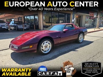 BURGUNDY, 1993 CHEVROLET CORVETTE Image 