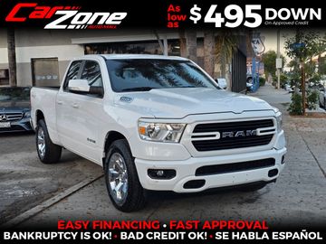 WHITE, 2021 RAM 1500 QUAD CAB Image 