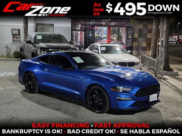 BLUE, 2021 FORD MUSTANG Image 