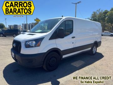 WHITE, 2021 FORD TRANSIT 150 CARGO VAN Image 