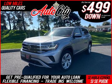 SILVER, 2021 VOLKSWAGEN ATLAS Image 