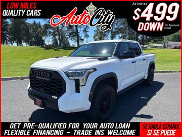 WHITE, 2023 TOYOTA TUNDRA HYBRID CREWMAX Image 