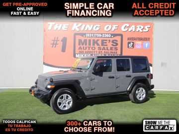 GRAY, 2021 JEEP WRANGLERUNLIMITED UNLIMITED SPORT Image 