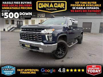 BLUE, 2022 CHEVROLET SILVERADO 3500 HD CREW CAB Image 