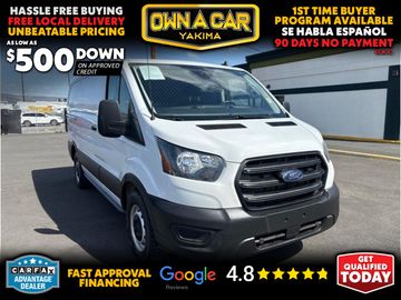 WHITE, 2020 FORD TRANSIT 150 CARGO VAN Image 