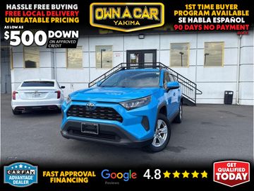 BLUE, 2019 TOYOTA RAV4 HYBRID Image 