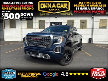 BLUE, 2021 GMC SIERRA 1500 CREW CAB Image 