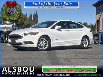 WHITE, 2018 FORD FUSION HYBRID Image 