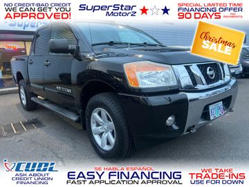 BLACK, 2013 NISSAN TITAN CREW CAB Image 