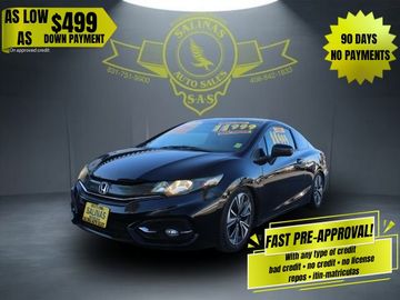 BLACK, 2015 HONDA CIVIC COUPE 2D Image 