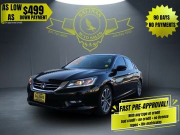 BLACK, 2015 HONDA ACCORD SPORT Image 