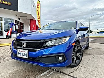 BLUE, 2019 HONDA CIVIC Image 