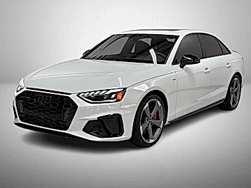 WHITE, 2023 AUDI A4/BLACK OPTIC PKG/19" WHEELS/VENTILATED SEATS/BANG&OLUFSEN SOUND Image 