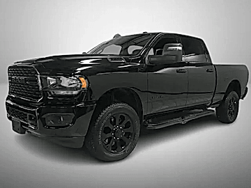 BLACK, 2024 RAM 2500 CREW CAB/LEVEL 2 /NIGHT EDITION/20" WHEELS/12" SCREEN Image 