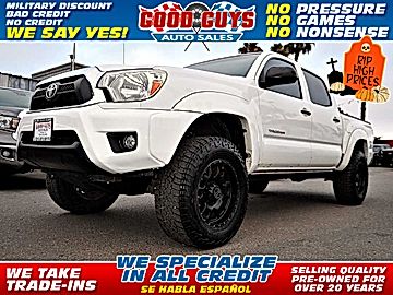 WHITE, 2014 TOYOTA TACOMA DOUBLE CAB Image 