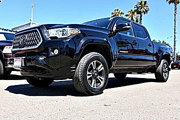 BLACK, 2019 TOYOTA TACOMA DOUBLE CAB Image 