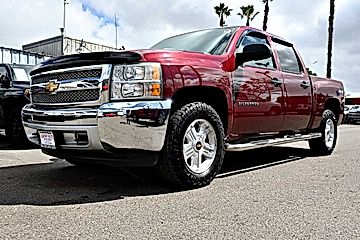 BURGUNDY, 2013 CHEVROLET SILVERADO 1500 CREW CAB Image 